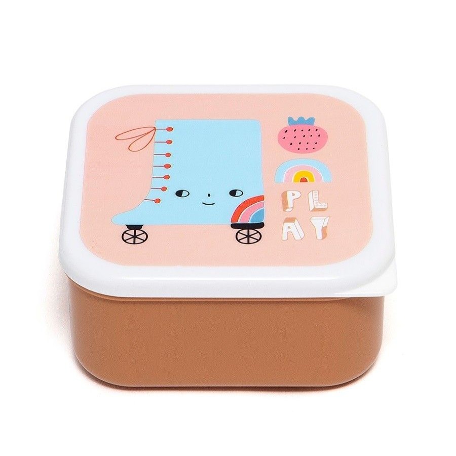 Accessories petit monHot | Petit Monkey Sandwich Box Pink (Lb25) - Junior Steps