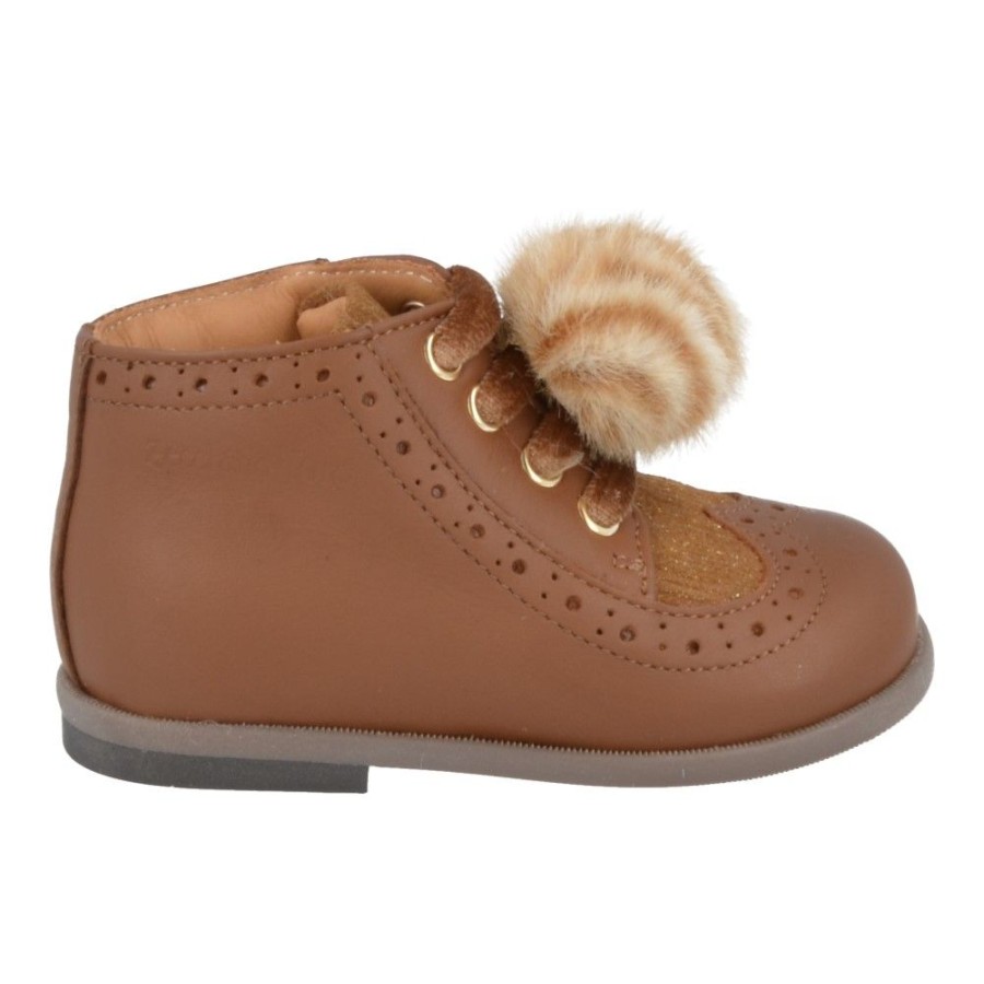 Children'S Shoes For Meisjes zecchino d'oro | Zecchino D'Oro Lace Shoe Cognac Girls (N1-1267) - Junior Steps