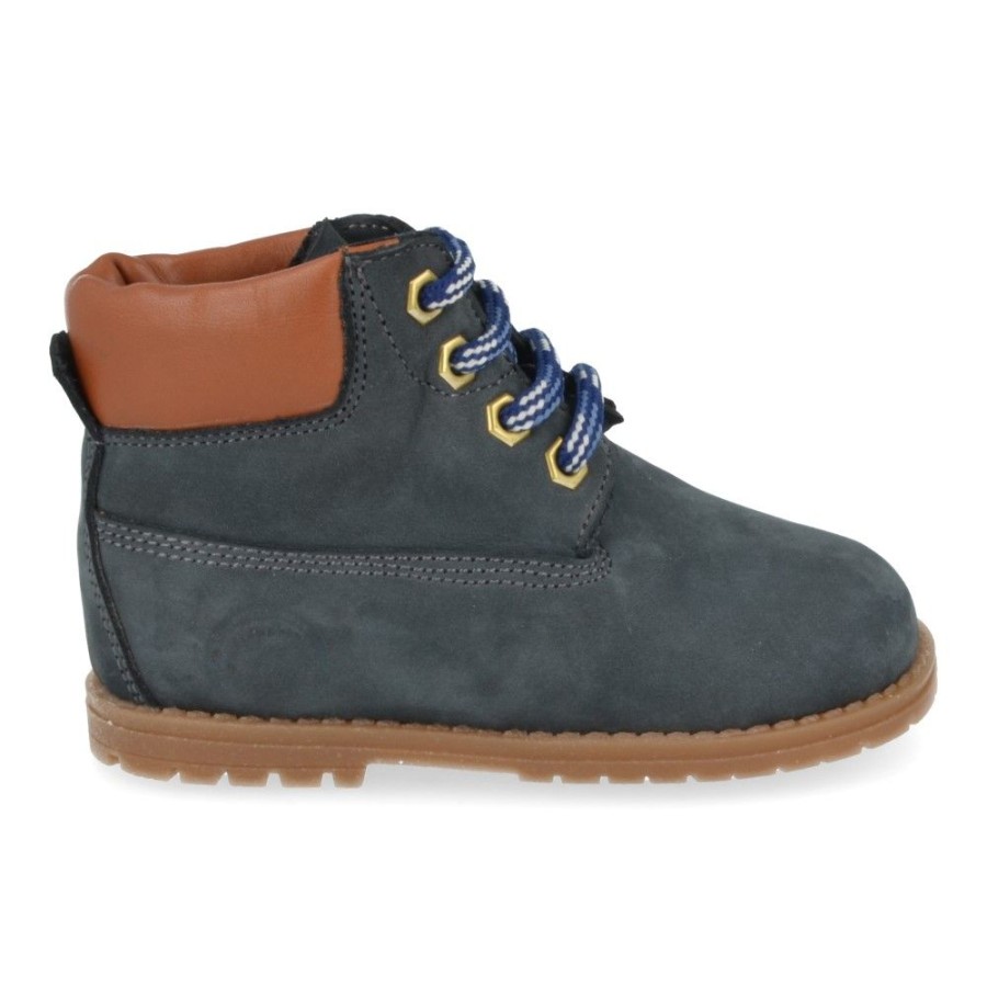 Children'S Shoes For Jongens collonil | Zecchino D'Oro Lace-Up Boots Blue (N4-0403) - Junior Steps