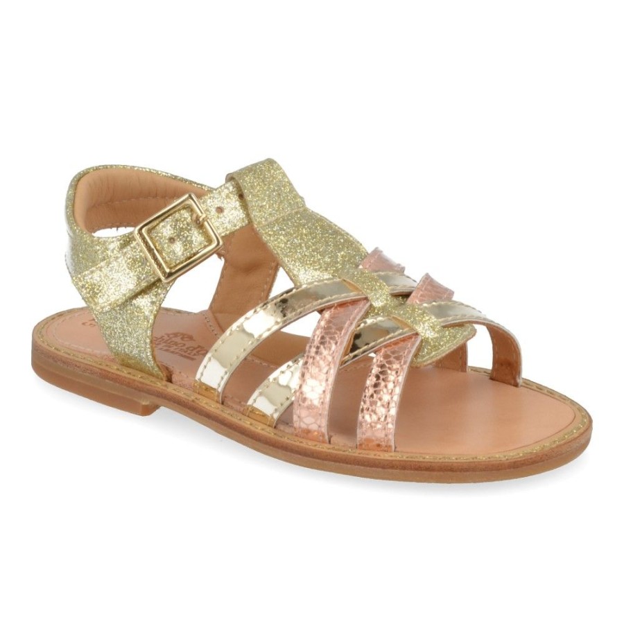 Children'S Shoes For Meisjes zecchino d'oro | Zecchino D'Oro Sandals Gold Girls (A21-1869-2G) - Junior Steps