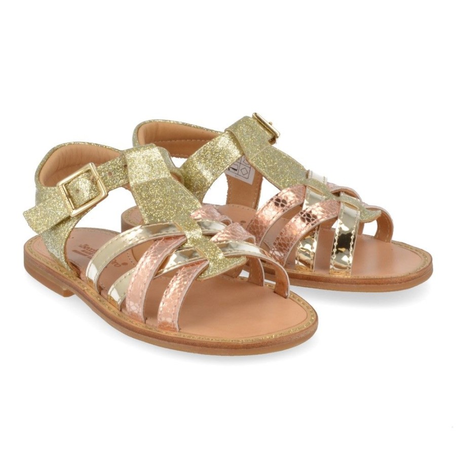 Children'S Shoes For Meisjes zecchino d'oro | Zecchino D'Oro Sandals Gold Girls (A21-1869-2G) - Junior Steps