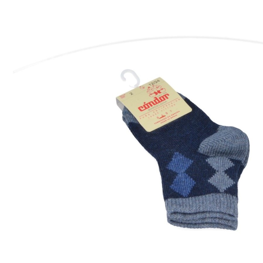 Accessories condor | Condor Socks Blue (1.809/4 Col. 496) - Junior Steps