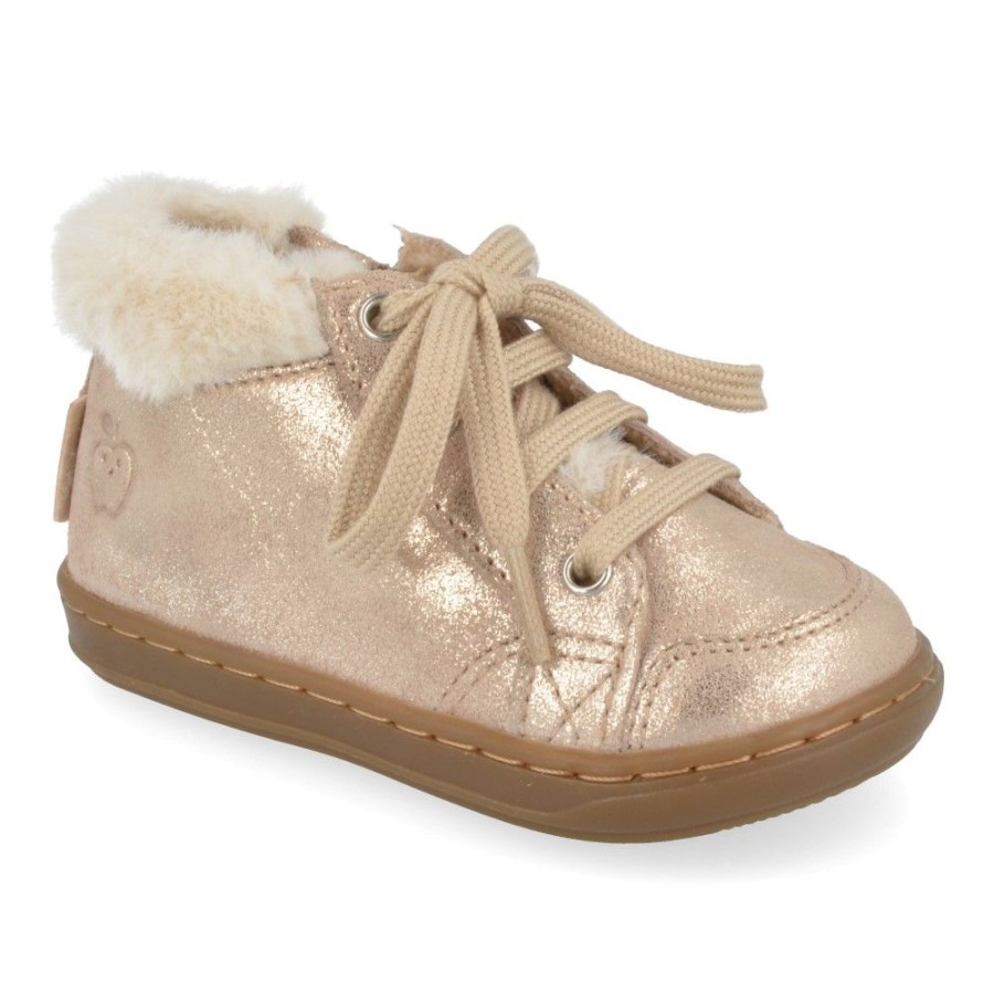 Children'S Shoes For Meisjes shoeboy | Shoo Pom Sneakers Gold Girls (Bouba Zip Hair) - Junior Steps