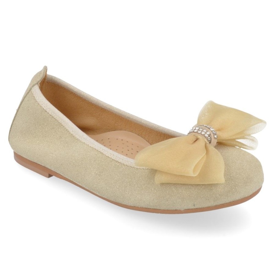 Children'S Shoes For Meisjes clarys | Clarys Ballerina Gold Girls (4857) - Junior Steps