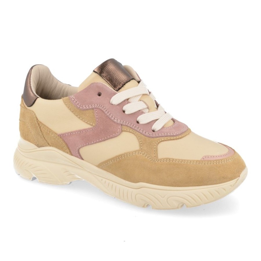 Children'S Shoes For Meisjes shoeboy | Hip Sneakers Beige Girls (H1322) - Junior Steps