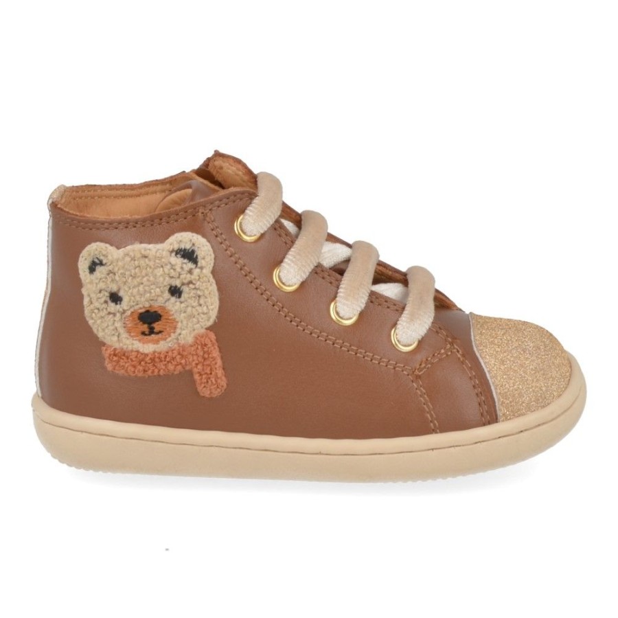 Children'S Shoes For Meisjes zecchino d'oro | Zecchino D'Oro Sneakers Cognac Girls (N12-1550) - Junior Steps