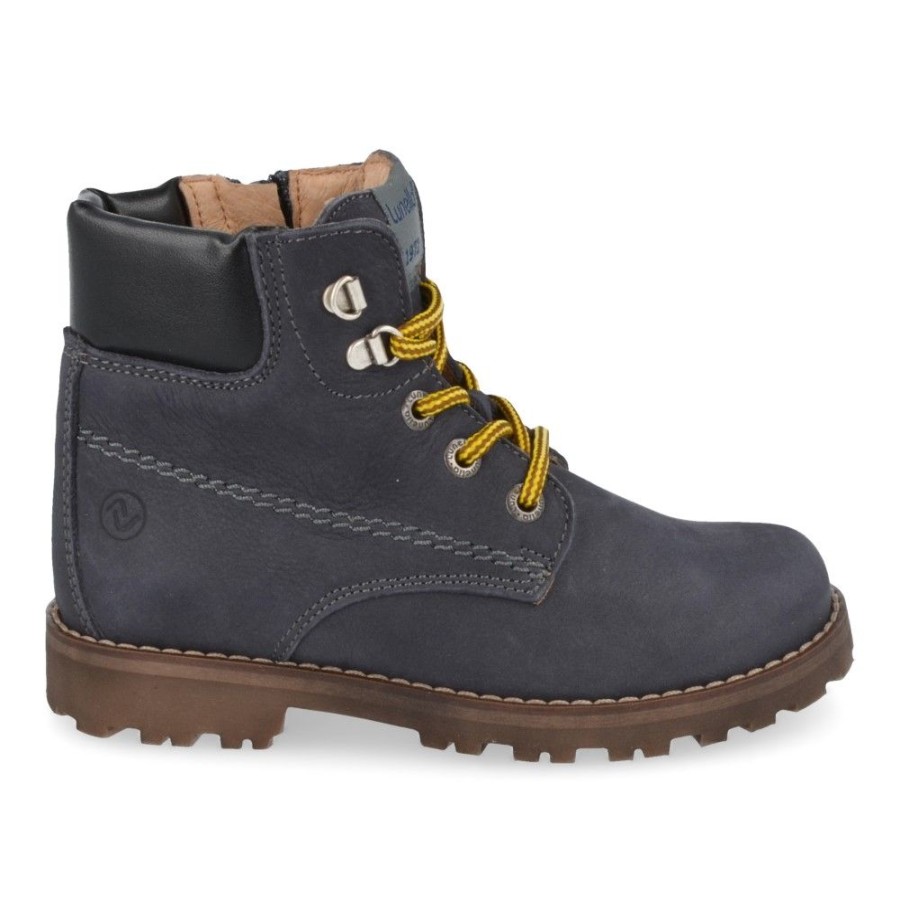 Children'S Shoes For Jongens collonil | Lunella Lace-Up Boots Blue Boys (20203) - Junior Steps