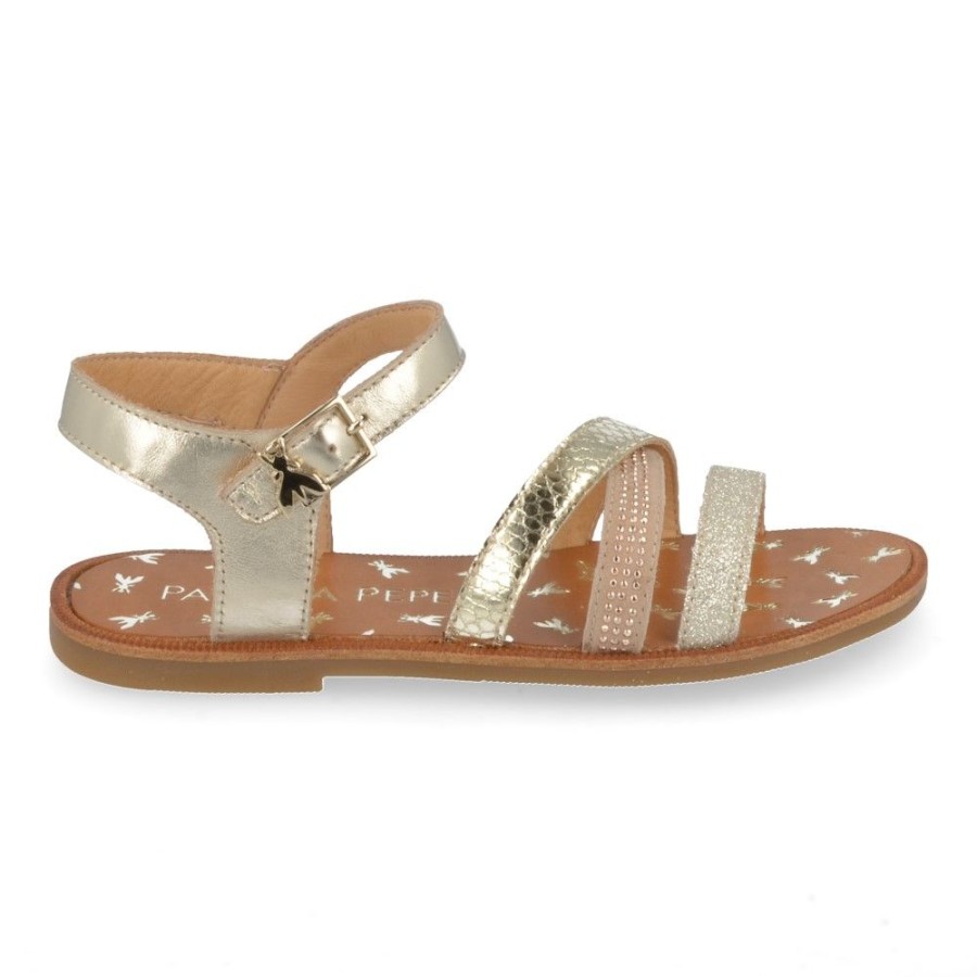 Children'S Shoes For Meisjes shoeboy | Patrizia Pepe Sandals Gold Girls (Ppj73.27) - Junior Steps