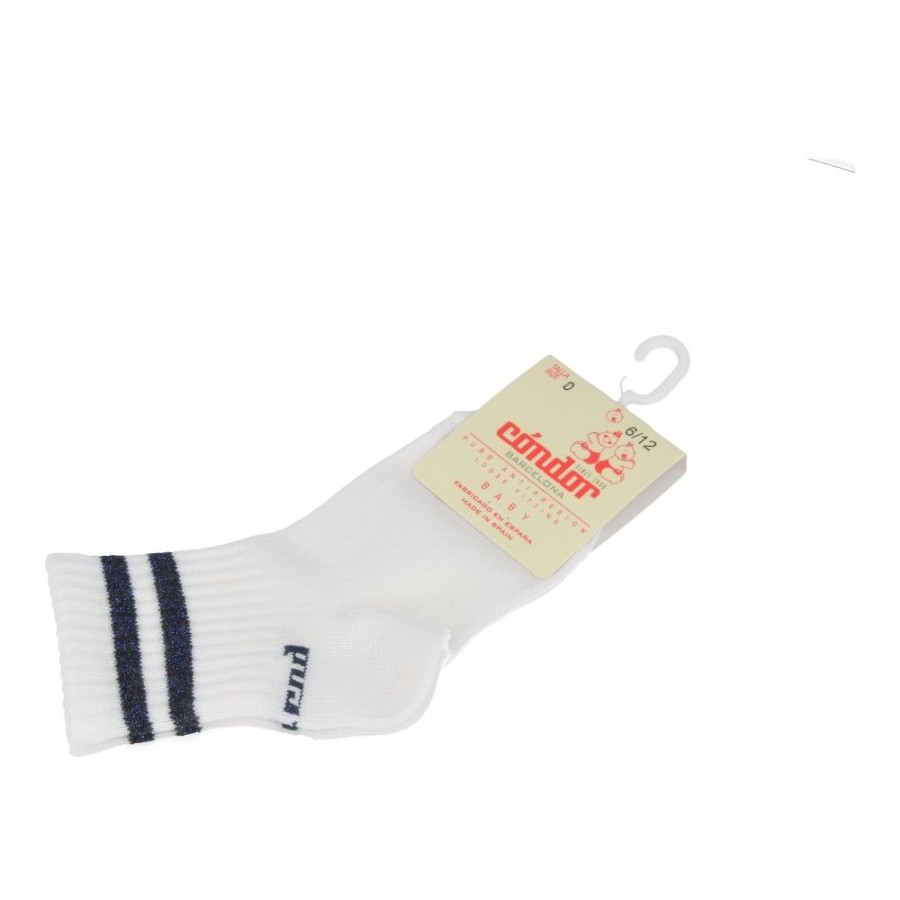 Accessories condor | Condor Socks Wit (2.610/4 Col.048) - Junior Steps