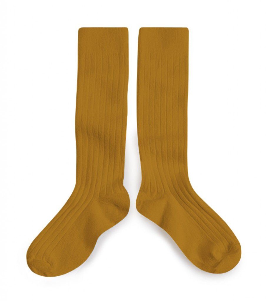 Accessories collegien | Collegien Knee Socks Oker Girls (2950/C3784) - Junior Steps