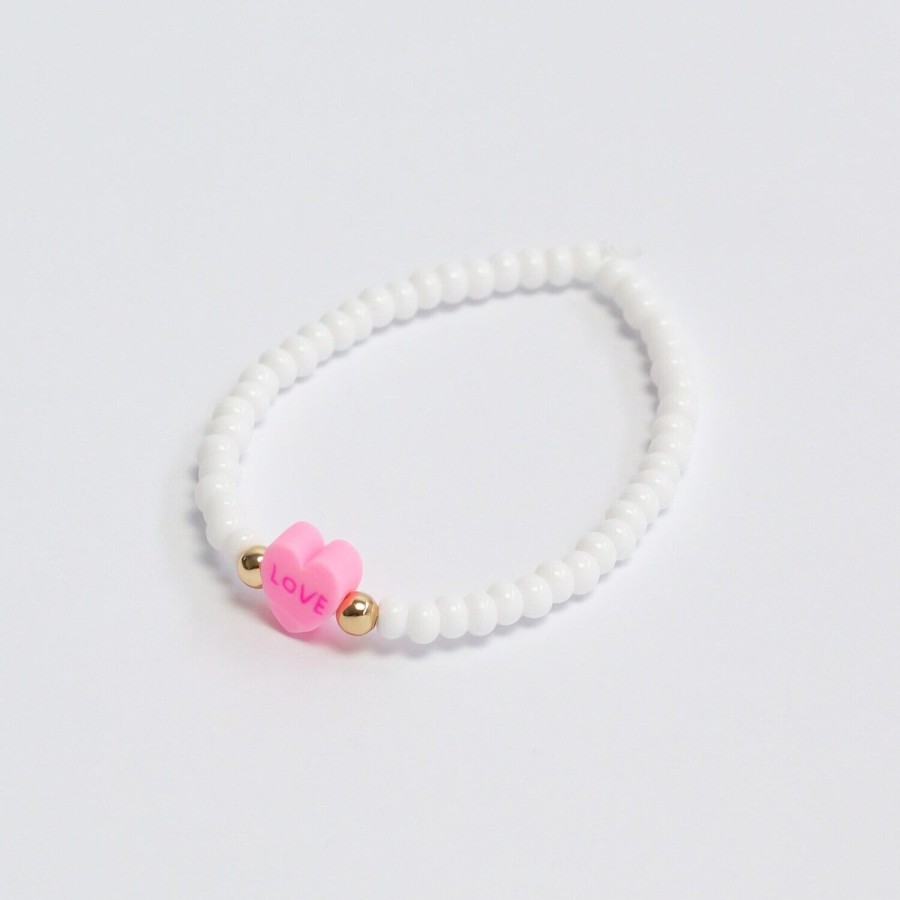 Accessories bizou milou | Bizou Milou Bracelets Wit Girls (Armbandjes) - Junior Steps