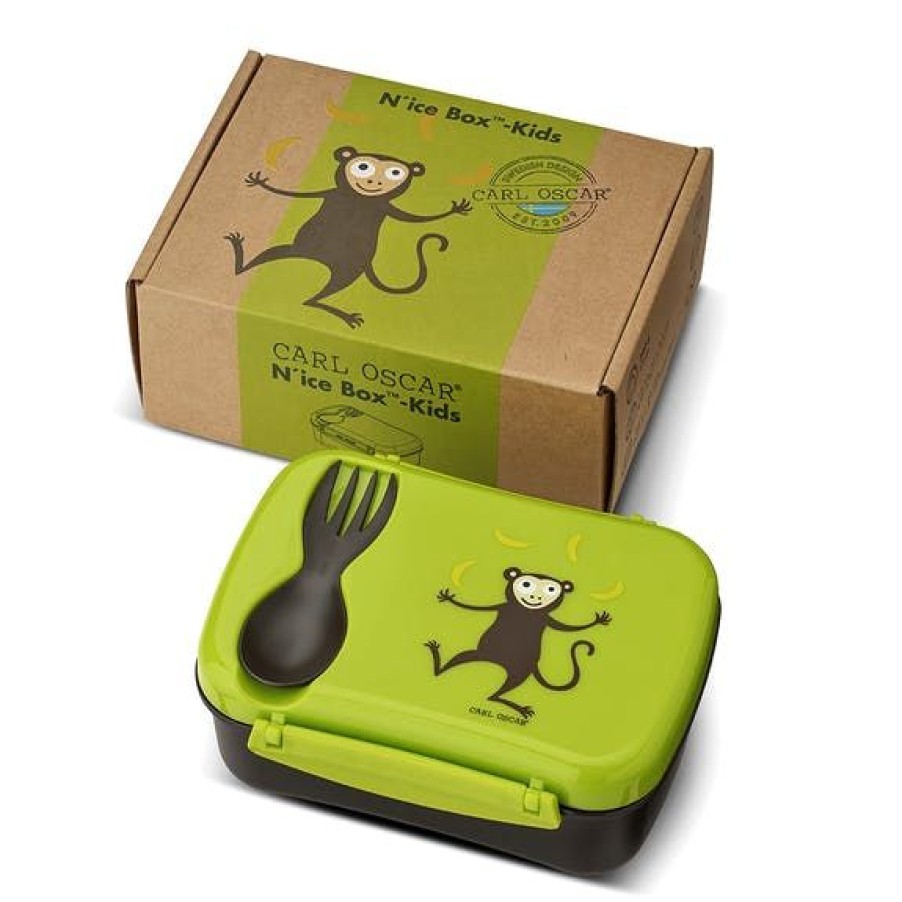 Accessories carl oscar | Carl Oscar Sandwich Box Green (N'Ice Box Kids) - Junior Steps