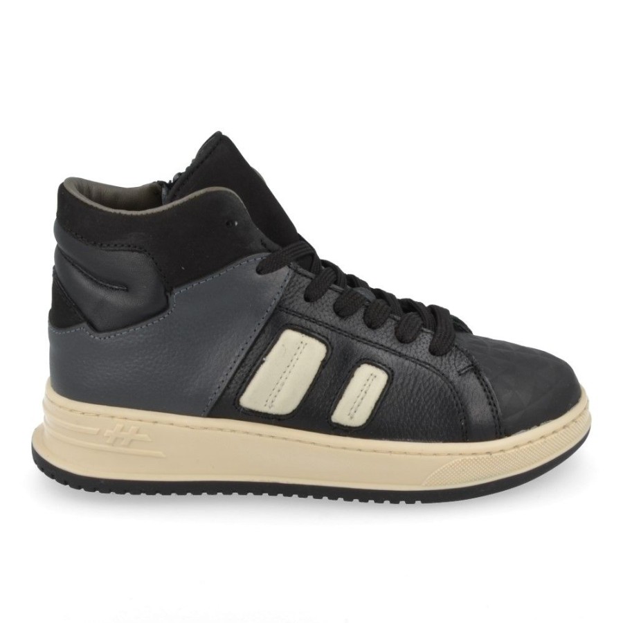 Children'S Shoes For Jongens shoeboy | Hip Sneakers Black Boys (H1690) - Junior Steps