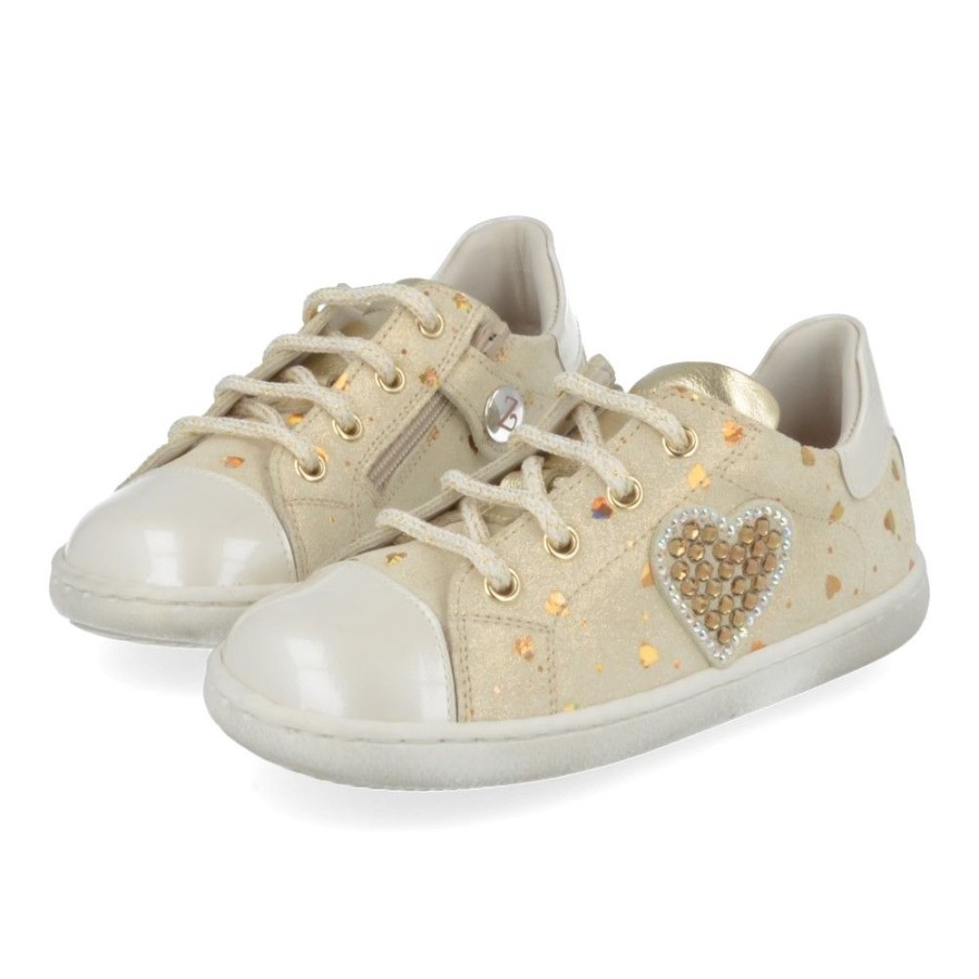 Children'S Shoes For Meisjes zecchino d'oro | Zecchino D'Oro Sneakers Gold Girls (N12-1026-1G) - Junior Steps