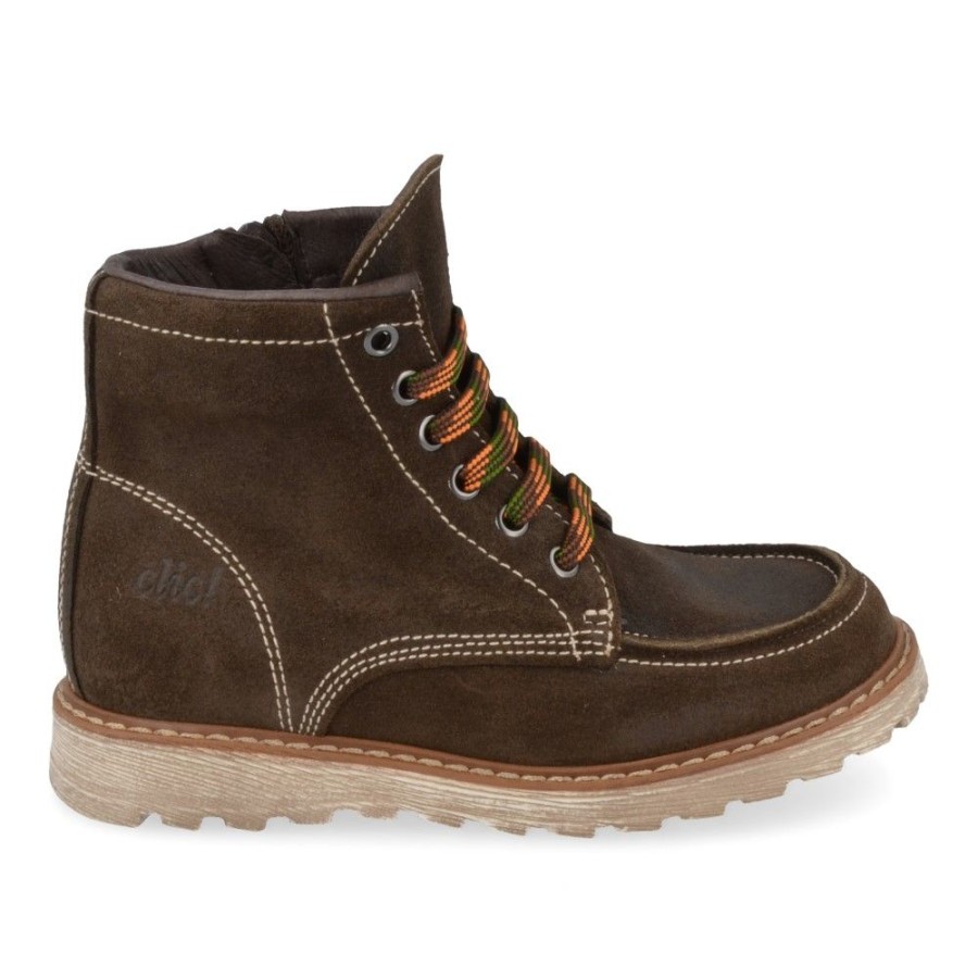 Children'S Shoes For Jongens collonil | Clic! Lace-Up Boots Khaki Boys (9248) - Junior Steps