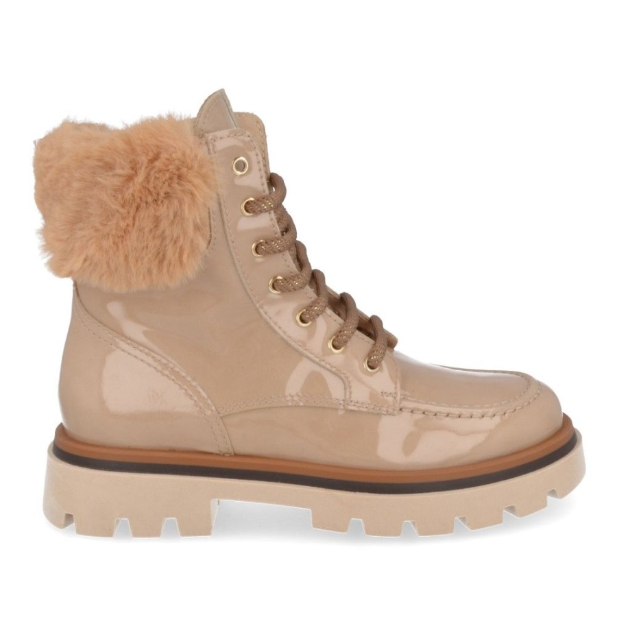 Children'S Shoes For Meisjes collonil | Beberlis Lace-Up Boots Beige Girls (23436) - Junior Steps