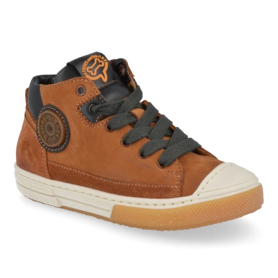 Children'S Shoes For Jongens stones and bones | Stones And Bones Sneakers Cognac Boys (Romis) - Junior Steps