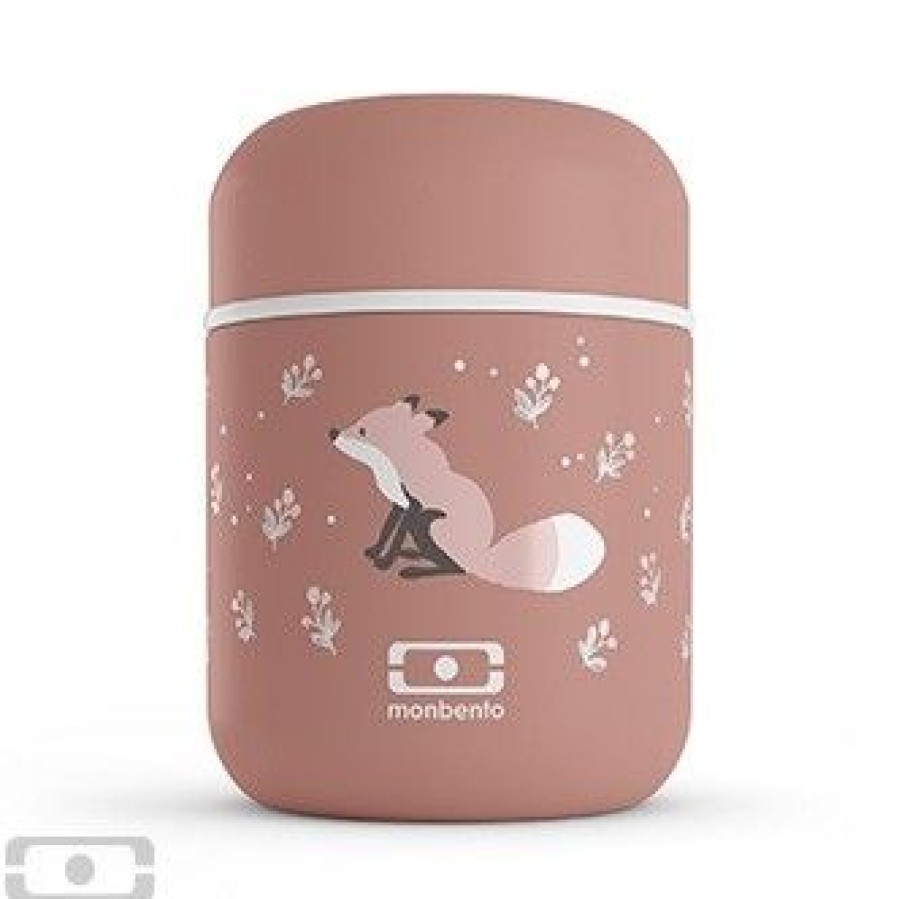 Accessories monbento | Monbento Sandwich Box Pink Girls (25334081) - Junior Steps