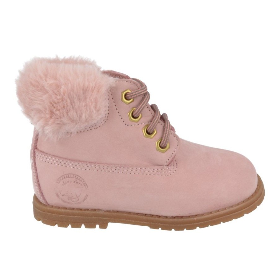 Children'S Shoes For Meisjes zecchino d'oro | Zecchino D'Oro Lace-Up Boots Pink Girls (N4-0403) - Junior Steps