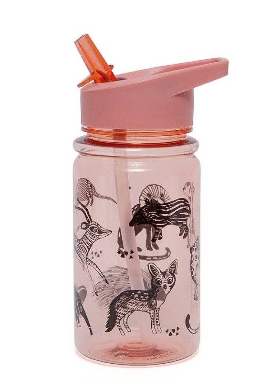 Accessories petit monClearance | Petit Monkey Drinking Bottle Pink Girls (39249000 Db18) - Junior Steps