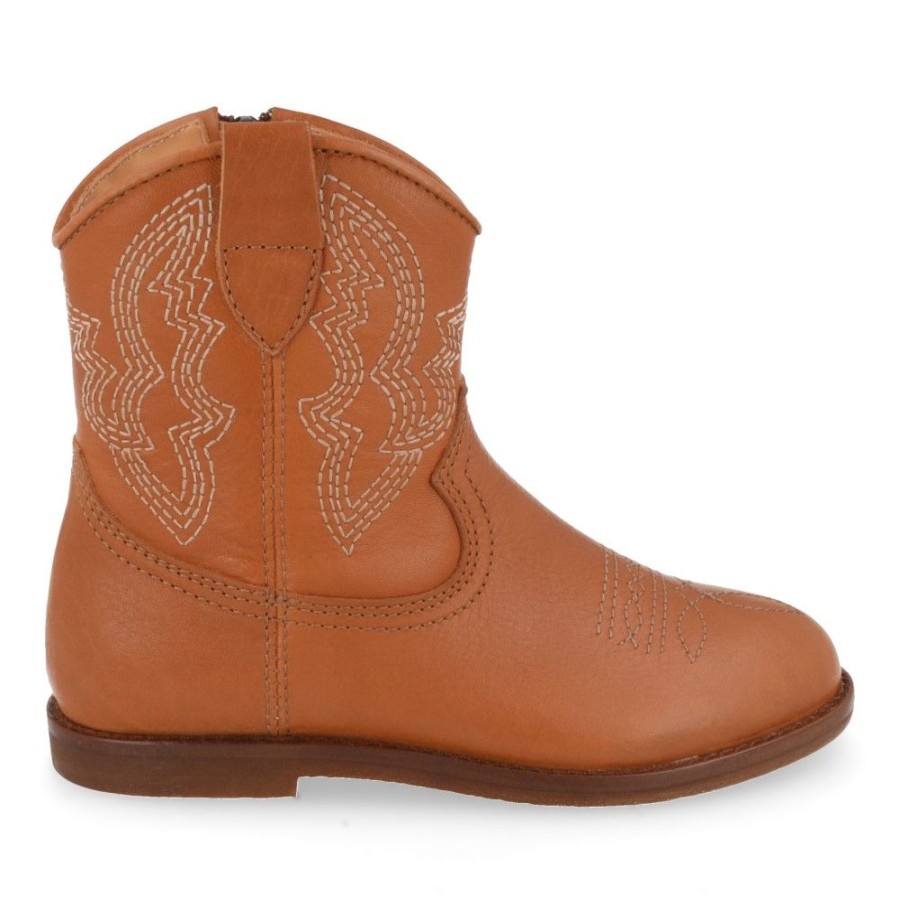 Children'S Shoes For Meisjes ocra | Ocra Short Boots Cognac Girls (D380) - Junior Steps