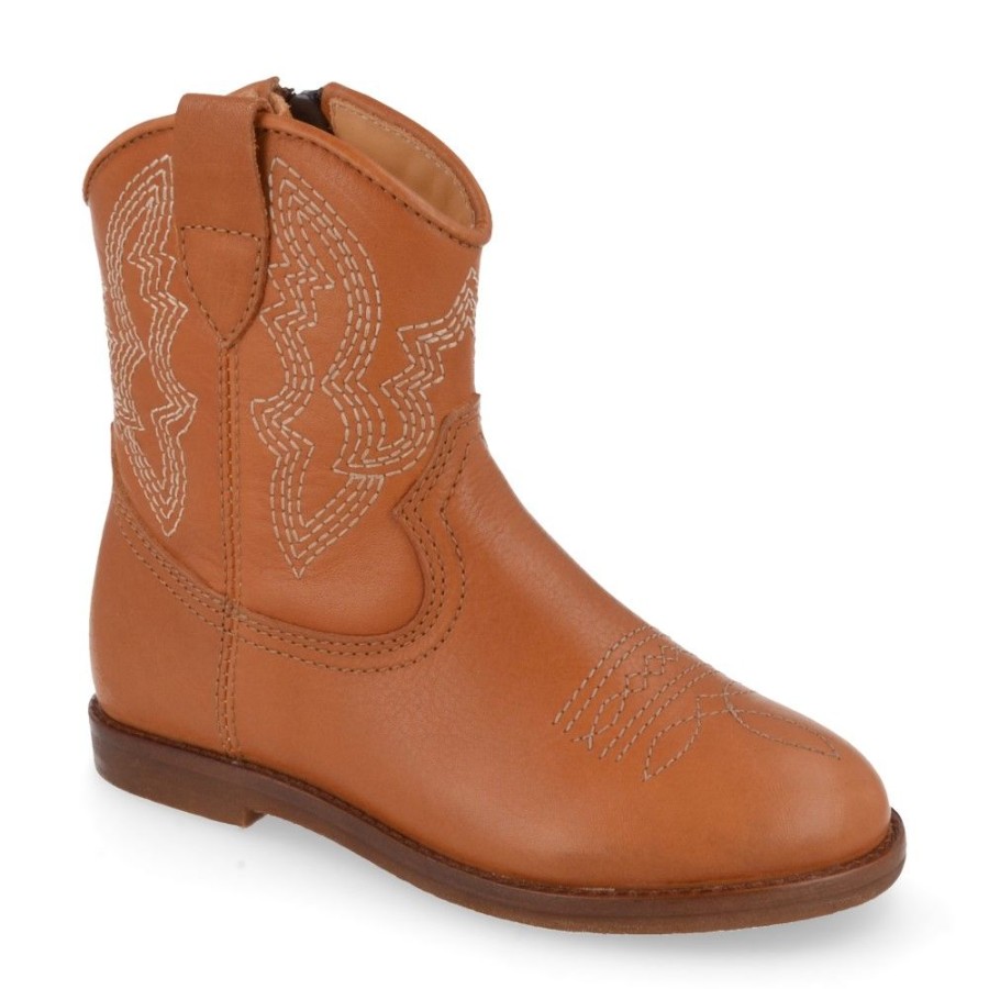 Children'S Shoes For Meisjes ocra | Ocra Short Boots Cognac Girls (D380) - Junior Steps