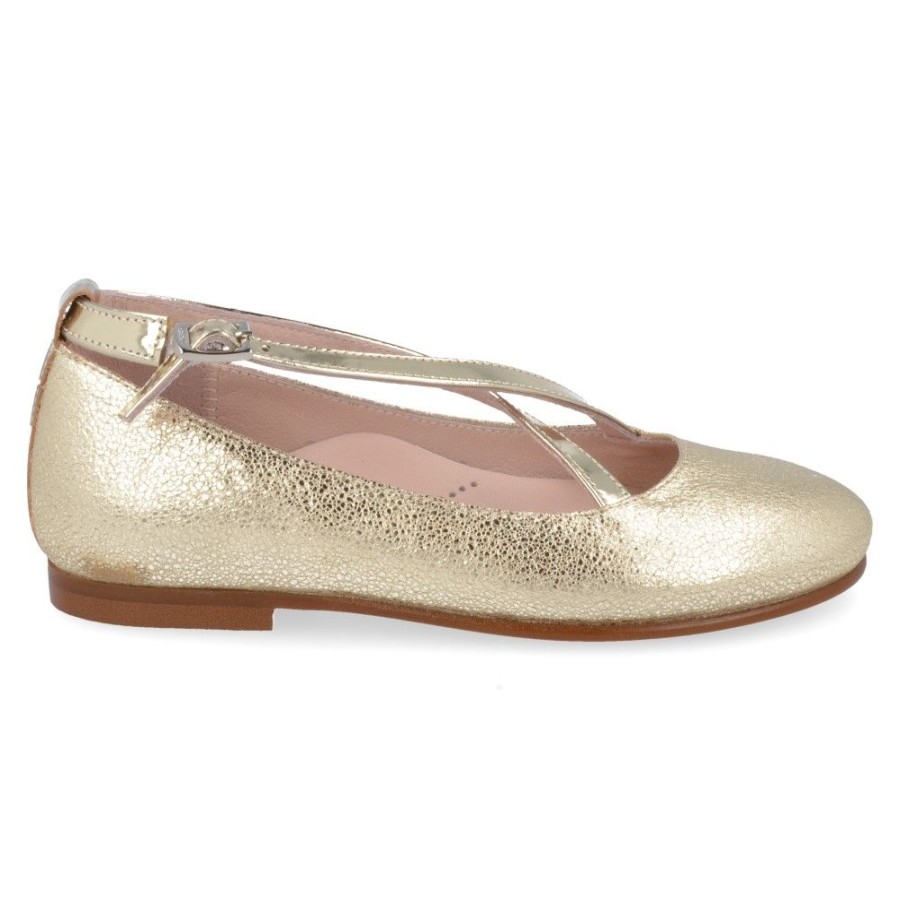 Children'S Shoes For Meisjes collonil | Beberlis Ballerina Gold Girls (20649) - Junior Steps