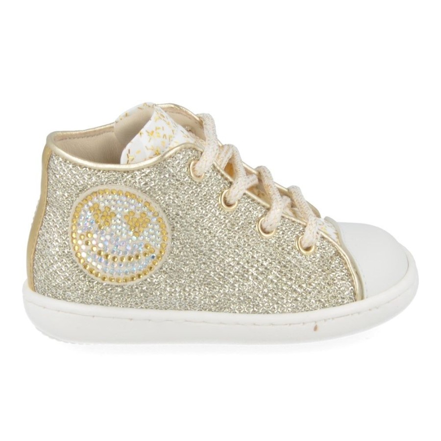 Children'S Shoes For Meisjes zecchino d'oro | Zecchino D'Oro Sneakers Gold Girls (N12-1513-1G) - Junior Steps