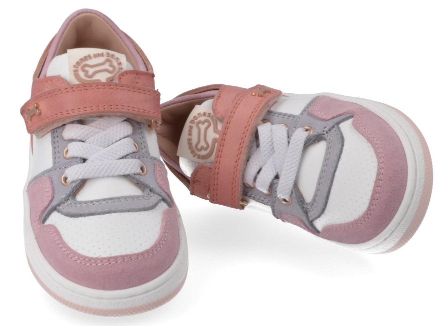 Children'S Shoes For Meisjes stones and bones | Stones And Bones Sneakers Pink Girls (Meena) - Junior Steps