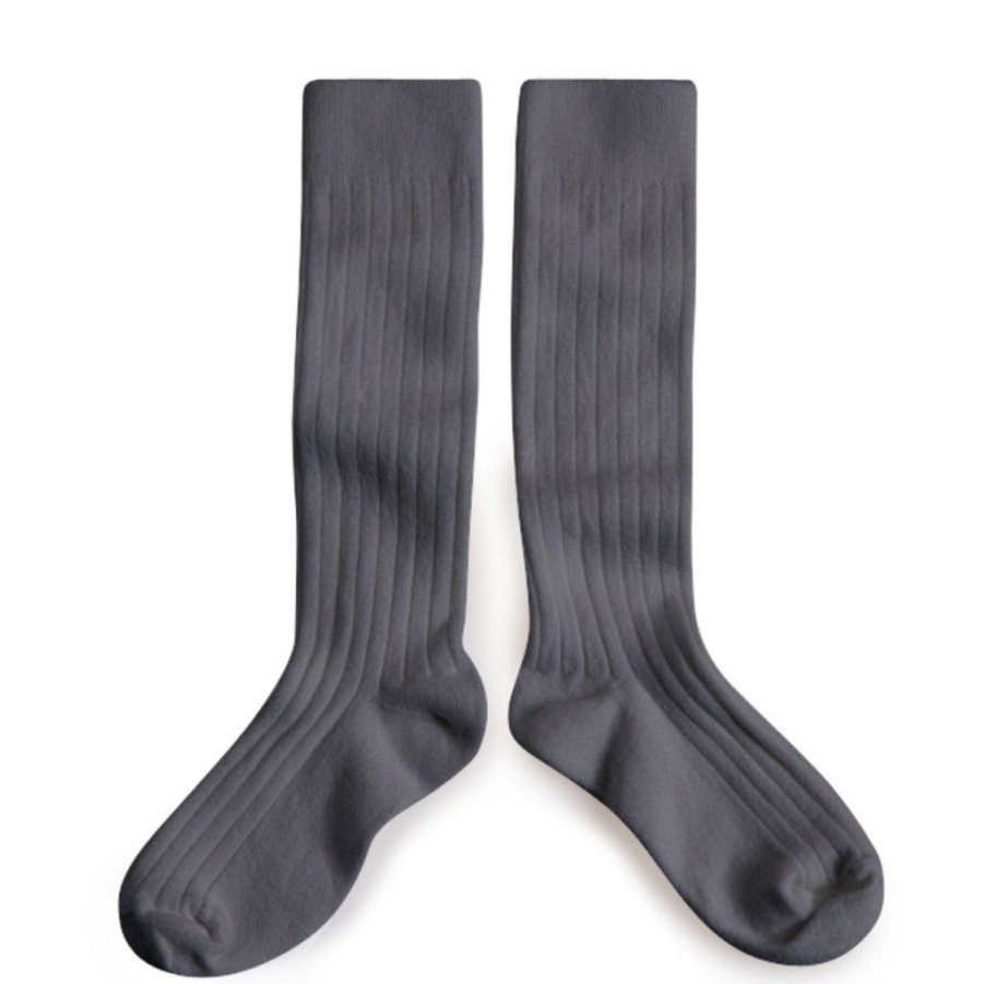 Accessories collegien | Collegien Knee Socks Grey Girls (2950/C3982) - Junior Steps