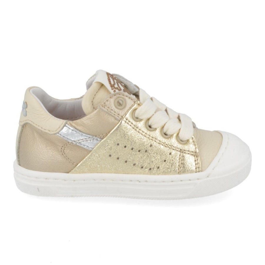 Children'S Shoes For Meisjes stones and bones | Stones And Bones Sneakers Gold Girls (Mile) - Junior Steps