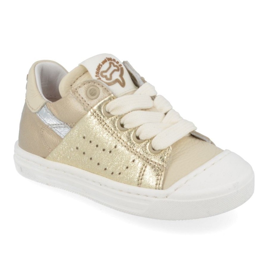 Children'S Shoes For Meisjes stones and bones | Stones And Bones Sneakers Gold Girls (Mile) - Junior Steps