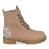 Children'S Shoes For Meisjes shoeboy | Clic! Lace-Up Boots Beige Girls (20210) - Junior Steps