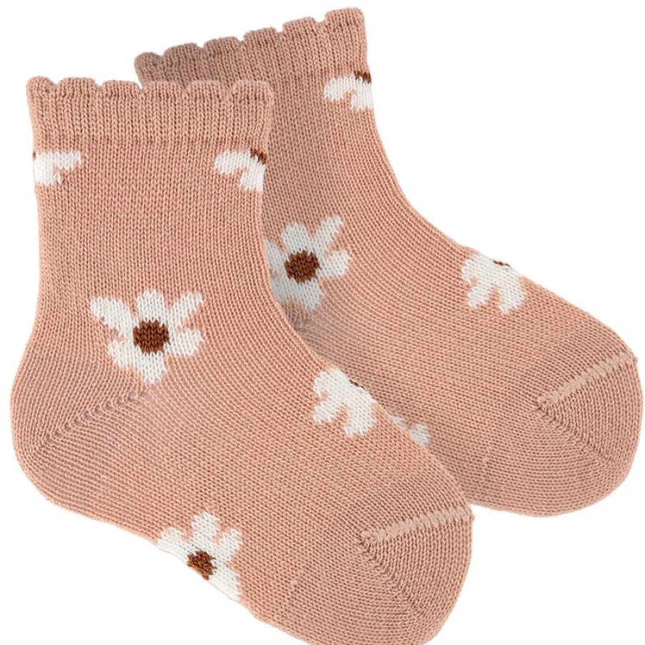 Accessories condor | Condor Socks Pink Girls (1.835/4 Col 964) - Junior Steps