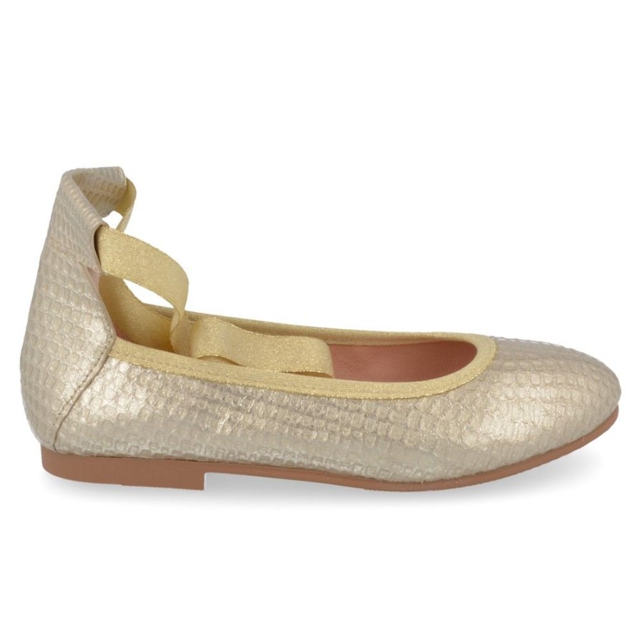 Children'S Shoes For Meisjes baci | Baci Ballerina Gold Girls (A-2853) - Junior Steps