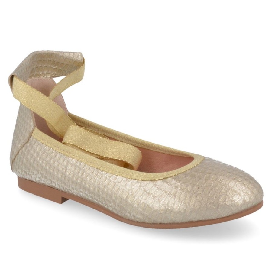 Children'S Shoes For Meisjes baci | Baci Ballerina Gold Girls (A-2853) - Junior Steps