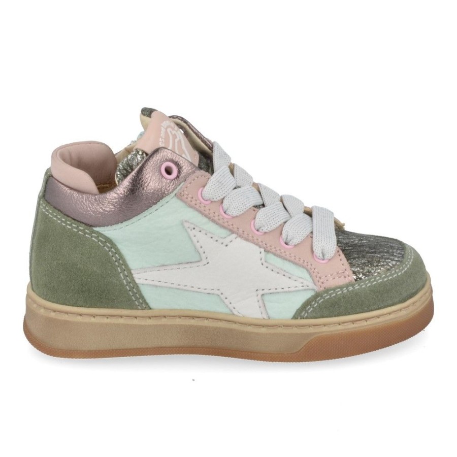 Children'S Shoes For Meisjes stones and bones | Stones And Bones Sneakers Khaki Girls (Doran) - Junior Steps