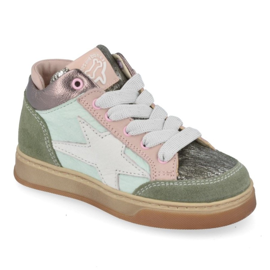 Children'S Shoes For Meisjes stones and bones | Stones And Bones Sneakers Khaki Girls (Doran) - Junior Steps