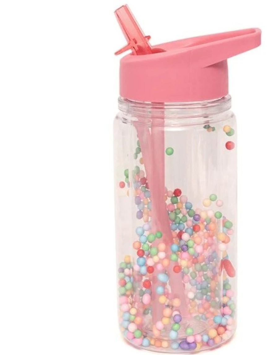 Accessories petit monHot | Petit Monkey Drinking Bottle Fuchia Girls (Db28) - Junior Steps