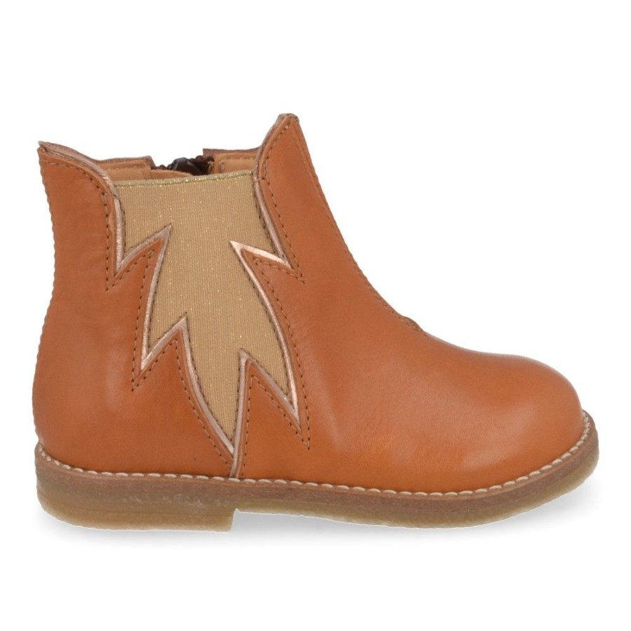 Children'S Shoes For Meisjes ocra | Ocra Short Boots Cognac Girls (C526/21) - Junior Steps