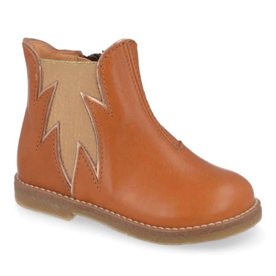 Children'S Shoes For Meisjes ocra | Ocra Short Boots Cognac Girls (C526/21) - Junior Steps