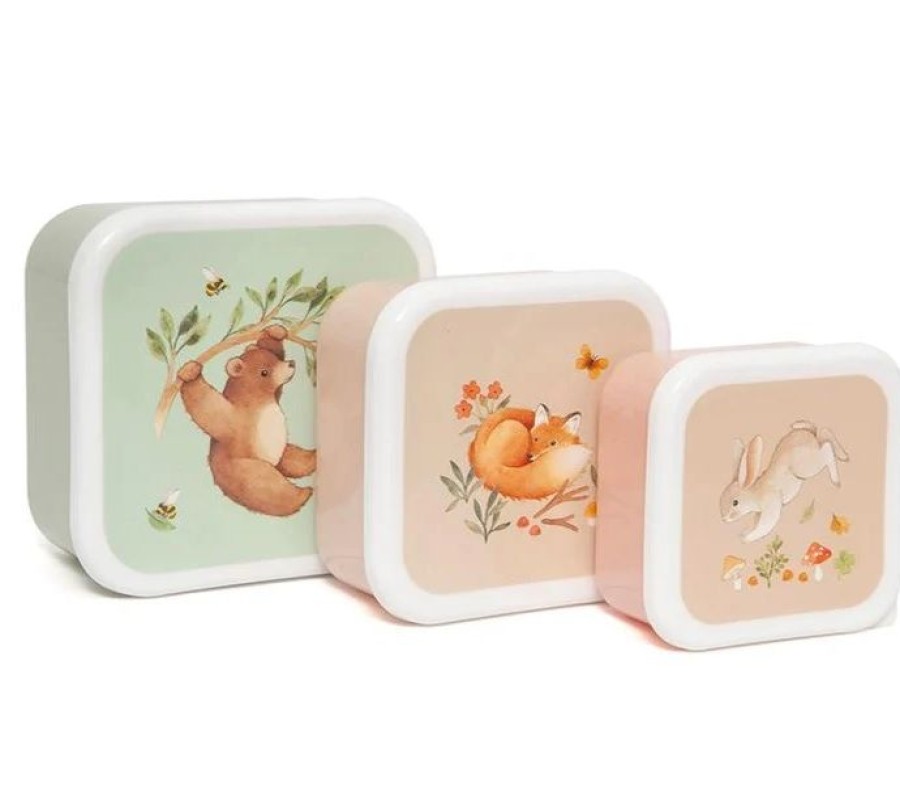 Accessories petit monHot | Petit Monkey Sandwich Box Blue () - Junior Steps