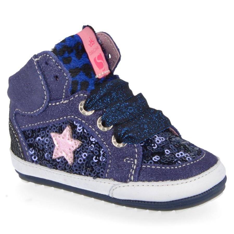 Children'S Shoes For Meisjes shoesme | Shoesme Baby Shoes Blue Girls (Bp7W026) - Junior Steps