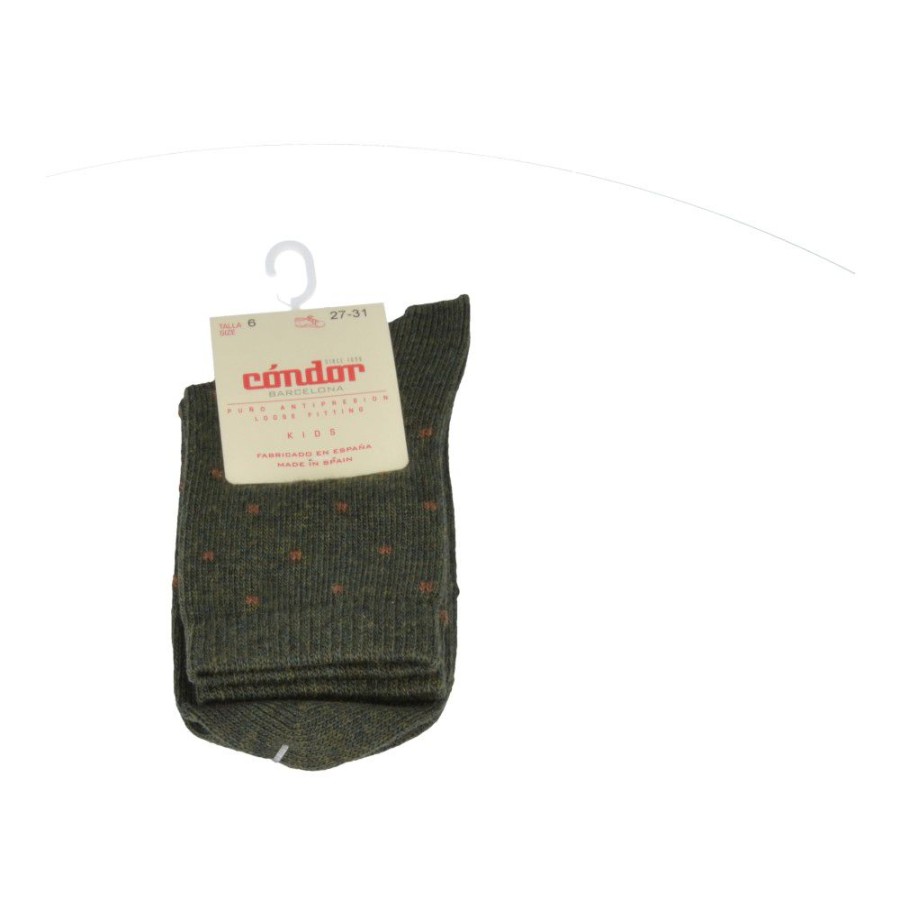 Accessories condor | Condor Socks Khaki (1.942/4 Col. 873) - Junior Steps