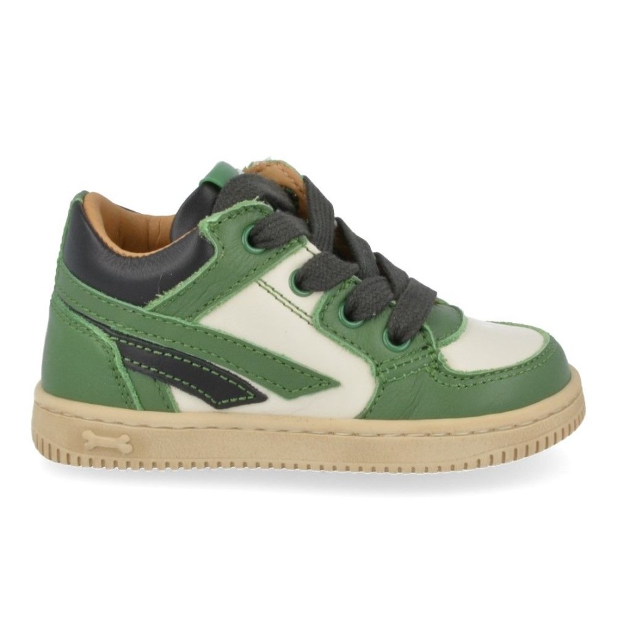 Children'S Shoes For Jongens stones and bones | Stones And Bones Sneakers Green Boys (Nomi) - Junior Steps