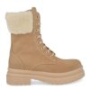 Children'S Shoes For Meisjes andrea morelli | Andrea Morelli Lace-Up Boots Beige Girls (51920) - Junior Steps