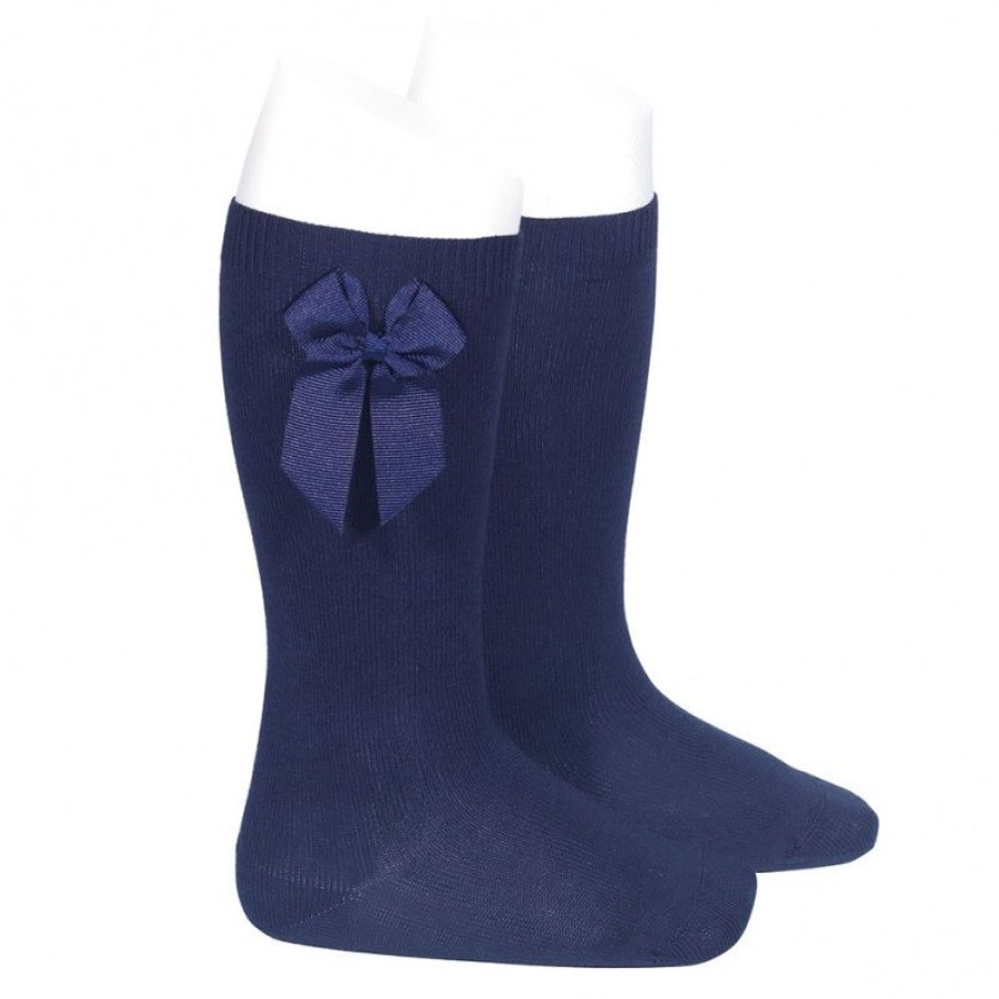 Accessories condor | Condor Knee Socks Dark Blue Girls (2.482/2 Col.480) - Junior Steps