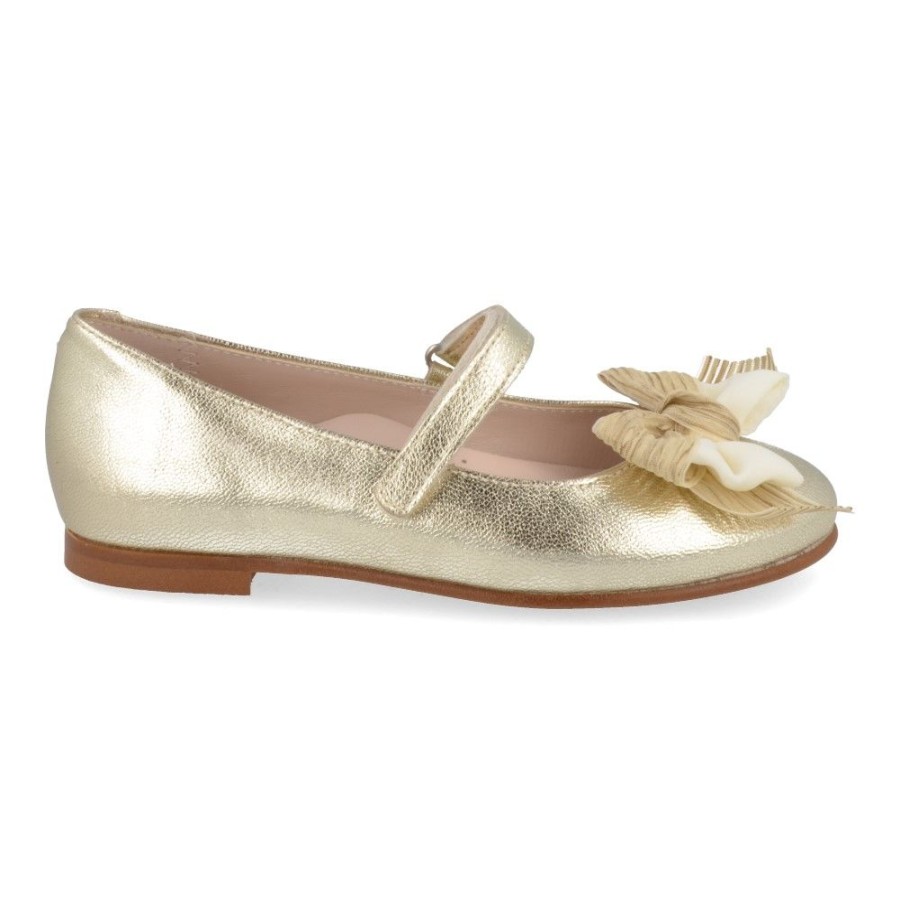 Children'S Shoes For Meisjes beberlis | Beberlis Ballerina Gold Girls (23692) - Junior Steps