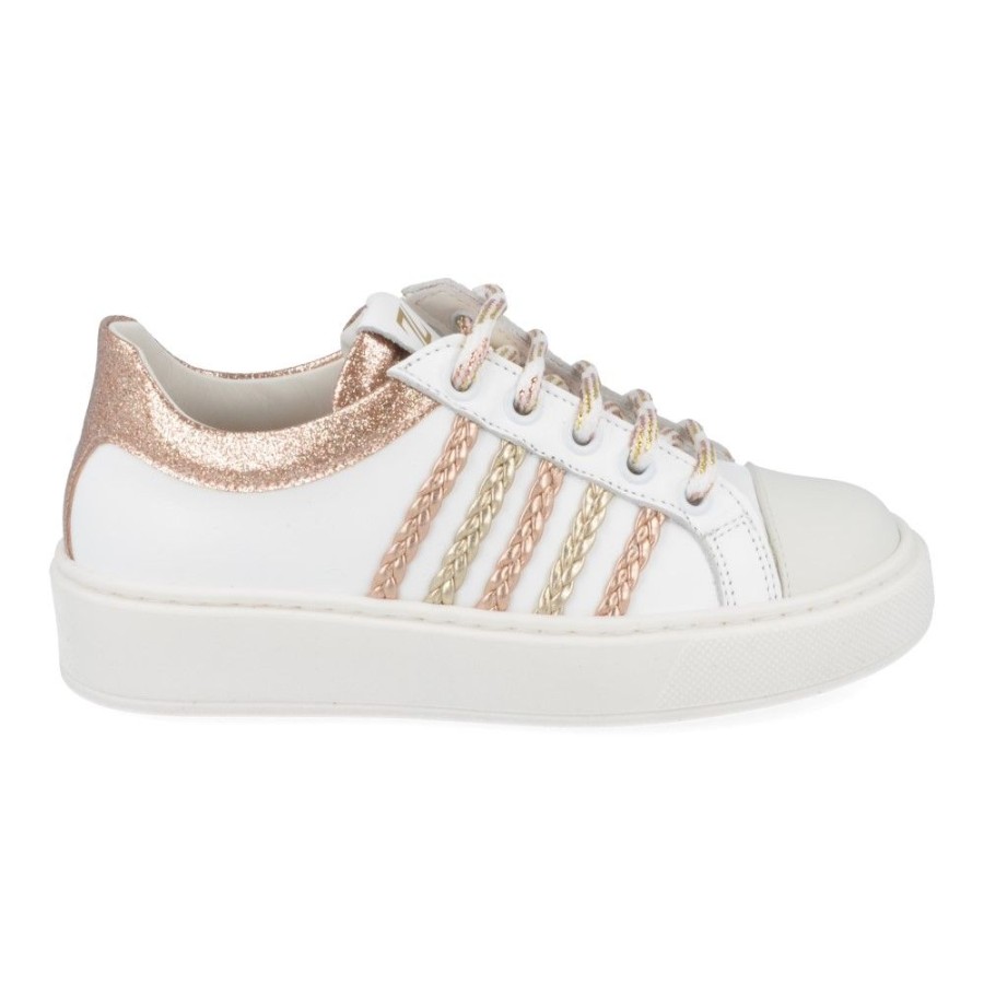 Children'S Shoes For Meisjes zecchino d'oro | Zecchino D'Oro Sneakers Wit Girls (F09-3909) - Junior Steps