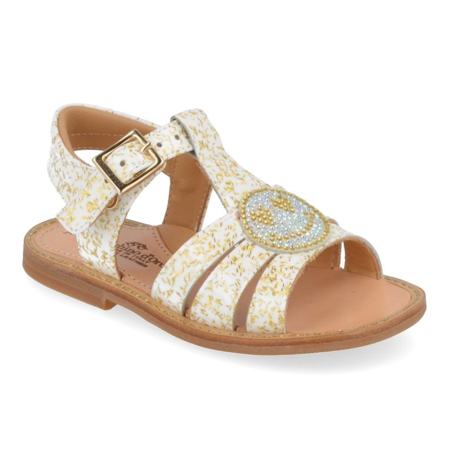 Children'S Shoes For Meisjes zecchino d'oro | Zecchino D'Oro Sandals Ecru Girls (A21-1825-1G) - Junior Steps